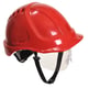 Endurance Plus helm rood 6 punts met verstelbaar binnenwerk