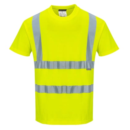 Portwest comfort t-shirt katoen geel maat 2XL