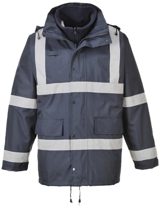 Portwest Iona 3 in 1 verkeersjas met reflectiestrepen 100% polyester marine maat 2XL