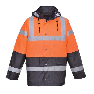 Portwest Hi-Vis verkeersjack oranje marine maat M
