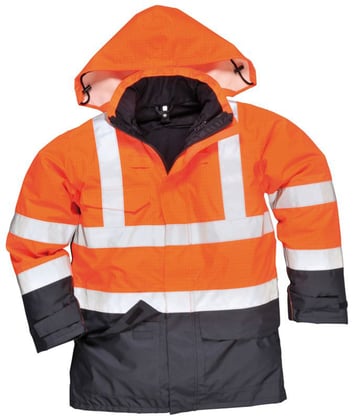 Portwest Bizflame multi beschermend jack vlamvertragend Hi-vis oranje blauw maat S