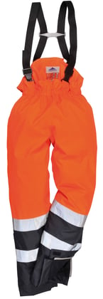 Portwest Bizflame multi beschermende broek vlamvertragend Hi-vis oranje blauw maat M
