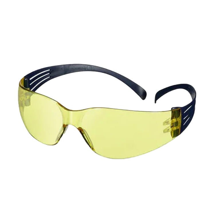 3M SecureFit 100 veiligheidsbril blauw met amber kleur lenzen