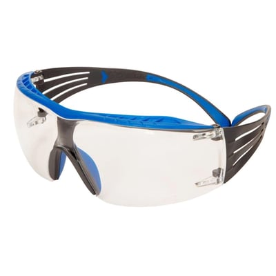 3M SecureFit veiligheidsbril blauw  met heldere lens