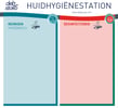 Deb huid hygiëne station voor reinigen en  desinfecteren voor 2 dispensers
