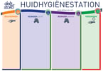 Deb huid hygiëne station voor beschermen en reinigen en verzorgen voor 4 dispensers