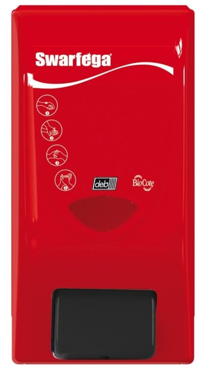 Swarfega 4000 handzeep dispenser 4ltr rood