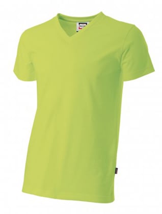 Tricorp Workwear t-shirt v-hals lime groen maat 2XL