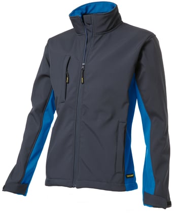 Tricorp bi-color softshell jack  marine korenblauw maat XS