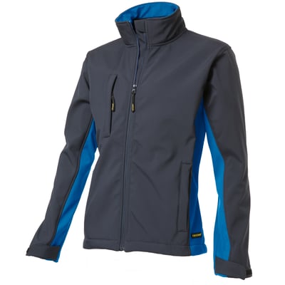 Tricorp bi-color softshell jack  marine korenblauw maat XS