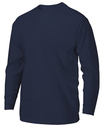 Tricorp t-shirt lange mouw blauw maat XS 