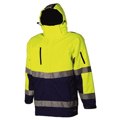 Tricorp Workwear parka bi-color  geel marine maat S