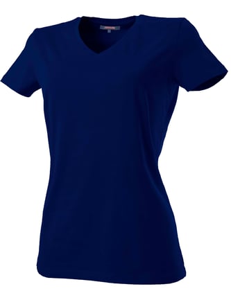 Tricorp dames t-shirt v-hals  blauw maat XS