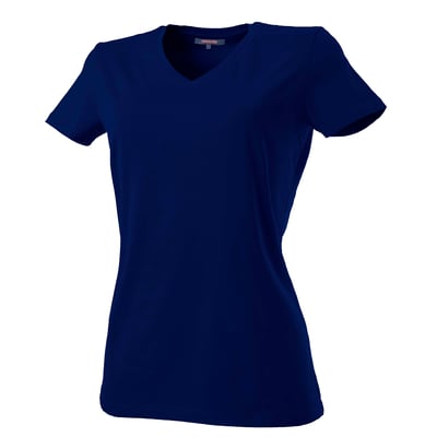 Tricorp dames t-shirt v-hals  blauw maat XS