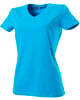 Tricorp Workwear dames t-shirt v-hals turquoise maat XS