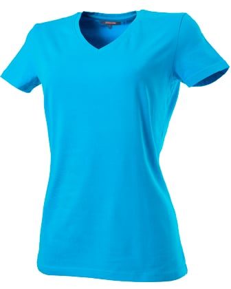 Tricorp Workwear dames t-shirt v-hals turquoise maat XS