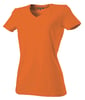 Tricorp Workwear dames t-shirt v-hals oranje maat 2XL