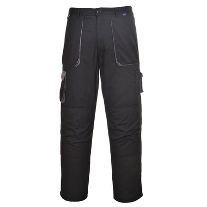 Portwest Texo contrast gevoerde broek zwart  maat S