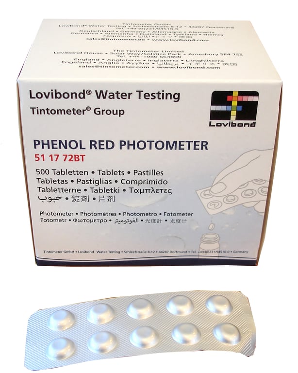 Phenol rood photometer 500 tabletten