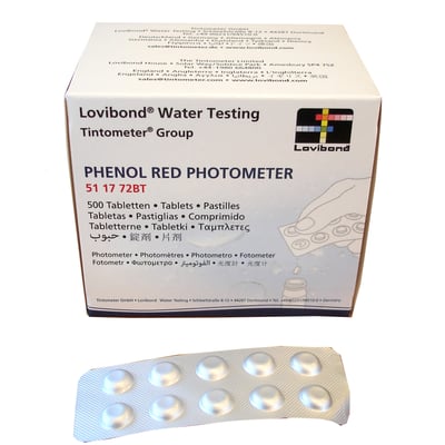 Phenol rood photometer 500 tabletten 