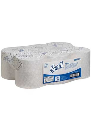 Scott® Max handdoekrol Airflex 19,8cmx350mtr 6rol wit