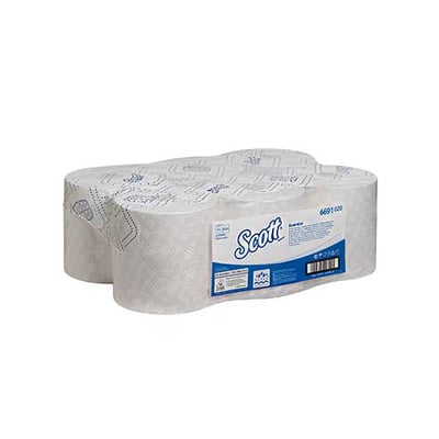 Scott® Max handdoekrol Airflex 19,8cmx350mtr 6rol wit