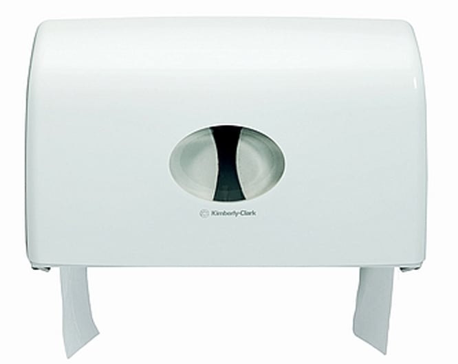 Aquarius toiletpapierdispenser voor standaard toiletrollen wit