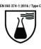 EN ISO 374-1:2016/type C