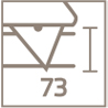 snijdiepte 73