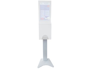CaluClean standaard wit voor wandmodel  handdesinfectiezuil LCD scherm