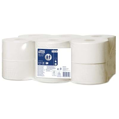 Tork T2 mini jumbo toiletpapier 2-lgs wit  9,1cm x 170mtr 12rol