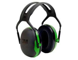Peltor X1 gehoorkap groen met hoofdband