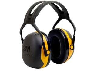 Peltor X2 gehoorkap geel met hoofdband