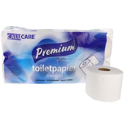 CaluCare Premium toiletpapier 3-lgs  100% cellulose  9x8x250vel