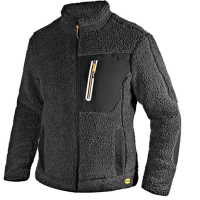 Diadora Sherpa jacket donkergrijs maat XS