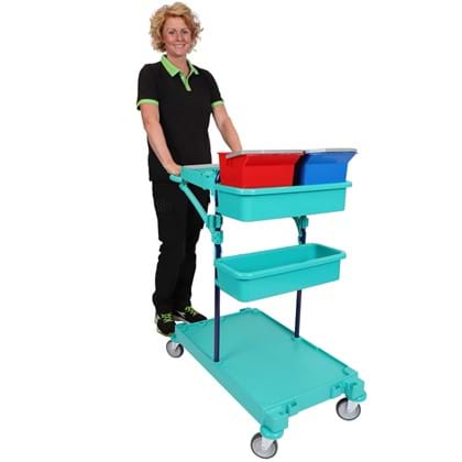 CALU TTS schoonmaakwagen Rome 0 met blauw frame