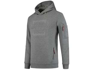 Tricorp premium sweater met logo en capuchon grijs maat XS