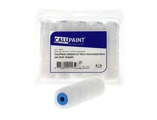CaluPaint radiatorrol 8mm microvezel 10cm wit per stuk verpakt