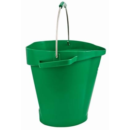 Vikan emmer met maatverdeling en schenktuit 20ltr groen