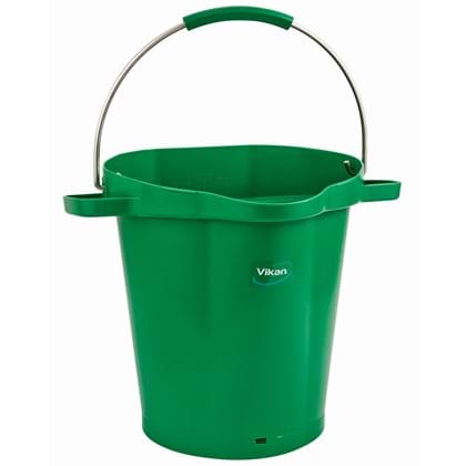 Vikan emmer met maatverdeling en schenktuit 20ltr groen