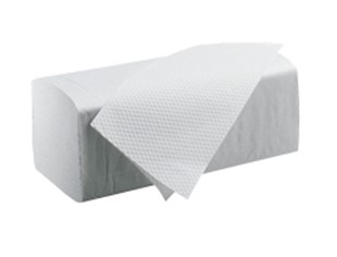 Blanco papieren handdoekjes W-vouw rec. tissue 2-lgs 15x124st