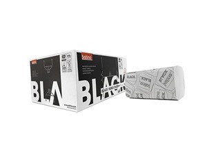 BlackSatino papieren handdoekjes ZZ-vouw 2-lgs 25x23 cm 3200st