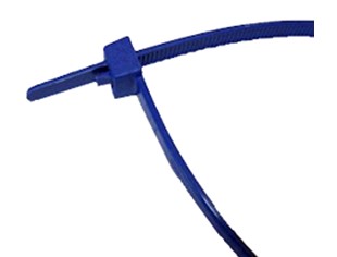 Tie-Wraps detecteerbaar nylon blauw 250x4,7mm 100st