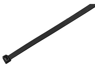 Kabelbinders nylon 370x7,6mm zwart niet hersluitbaar