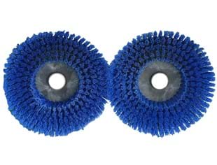 CaluClean E-Mop schrobborstel nylon blauw 8 inch 1st