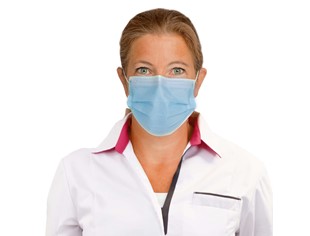 Medisch mondmasker EN14683 IIR met oorlus en  neusclip 3lgs
