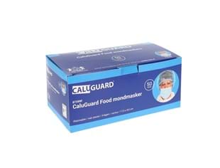 CaluGuard Food mondmasker  met oorlus en neusclip 3-laags blauw