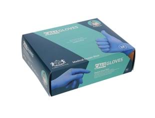 CaluGloves Medical Ocean Blue nitrile disposable handschoenen maat XL 200 stuks