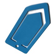 CaluDetect paperclip detecteerbaar 2,5x5cm blauw