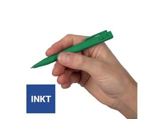 CaluDetect standaard pen detecteerbaar groen met clip en blauwe inkt